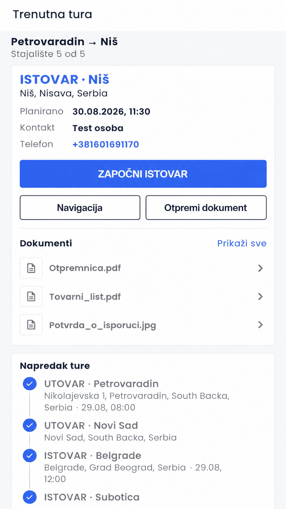 Boxa Driver mobilna aplikacija